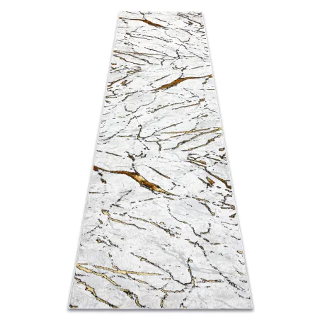 Covor ALLURE 1963 Marmură albă și aurie, design modern și elegant