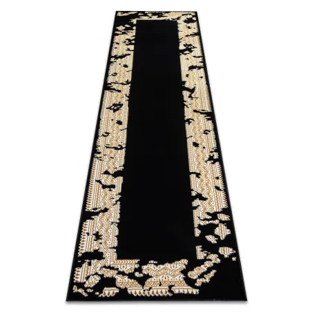 Covor ALLURE 1965 Ramka - elegant, structural, glamour negru/aur, modern