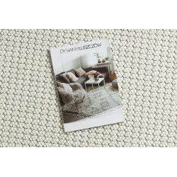 Covor alb cu bucle CASABLANCA LOOP, accesoriu elegant pentru interior