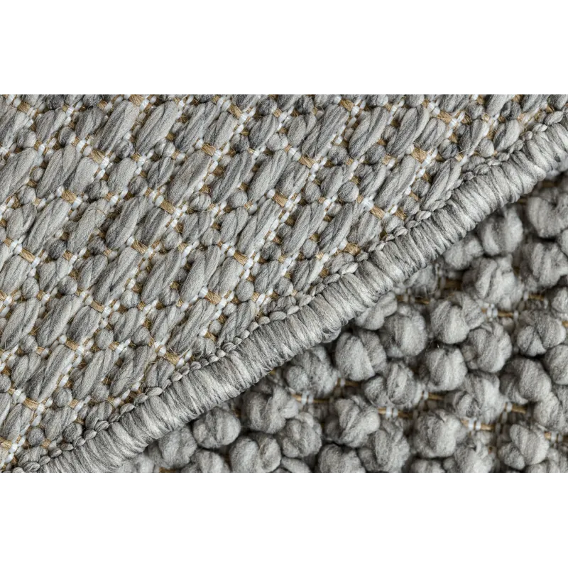 Covor moale CASABLANCA LOOP gri deschis, din material pêtuț, confortabil