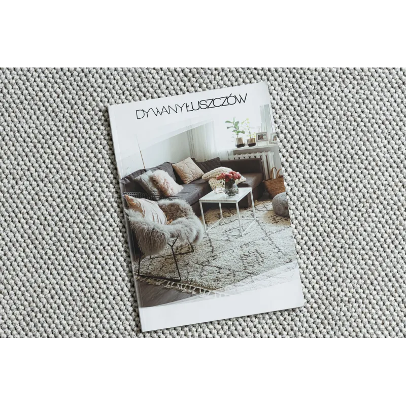 Covor modern argintiu, ideal pentru living sau dormitor