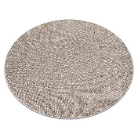 Covor rotund maro din polipropilenă 80 cm pentru interior modern