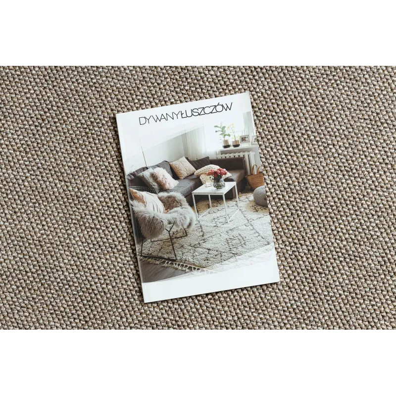 Covor modern rotund maro pentru living contemporan