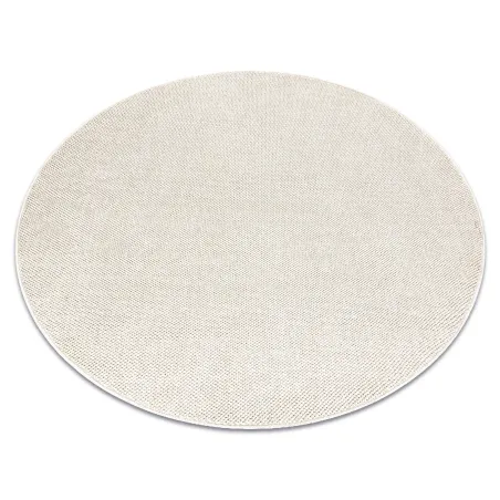 Covor dreptunghiular crem din polipropilenă pentru interior modern