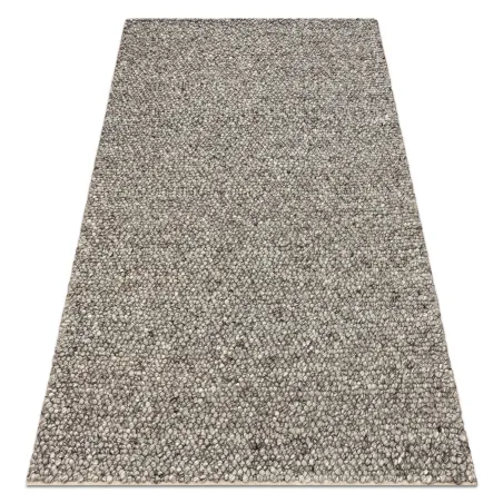 Covor TAHAR 99005 antracit, țesut manual, pile bucle din lână