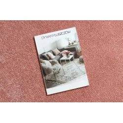 Alfombra ETON PLUS unicolor roz pudră, design modern