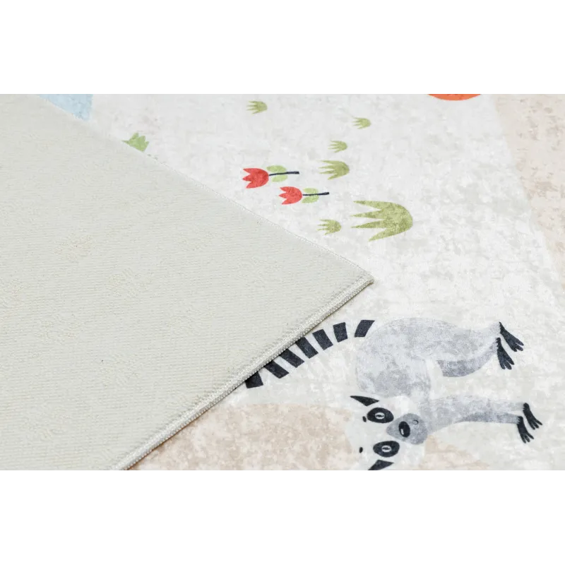 Covor BAMBINO 1165 Zoo, moale și plăcut la atingere, perfect pentru copii