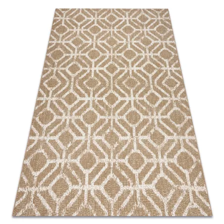 Covor sisal geometric romburi bej pentru living