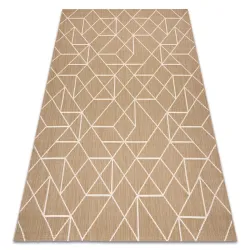 Covor sisal FLAT geometric bej natural