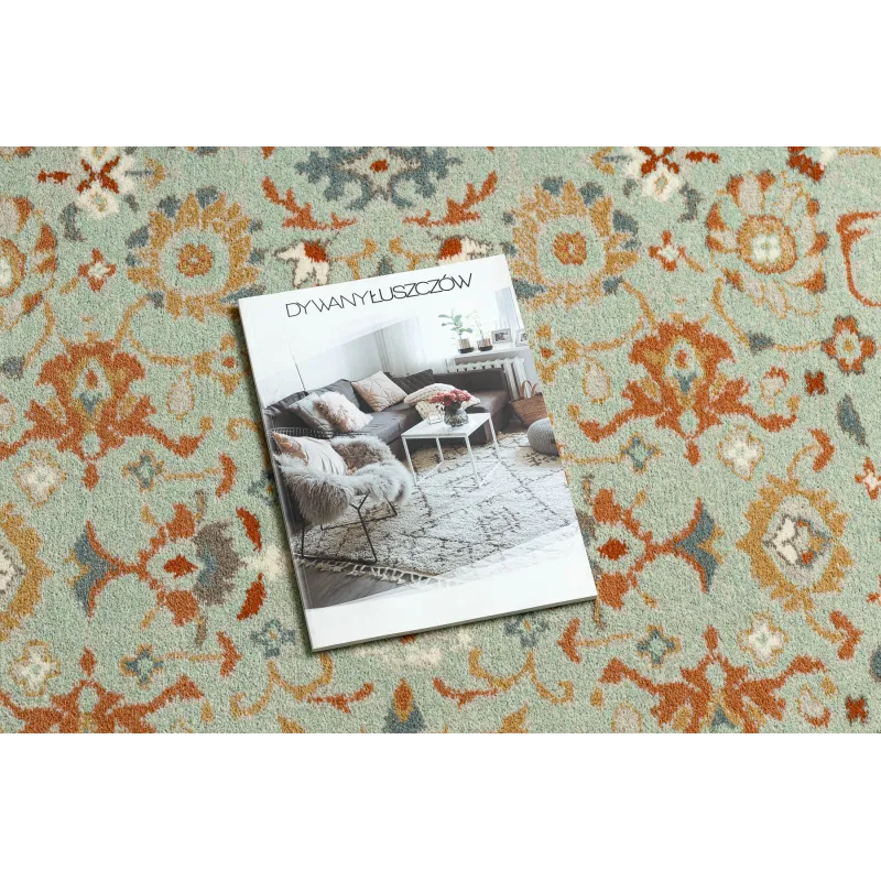 Covor SOHO verde și bej, ideal pentru decorarea livingului