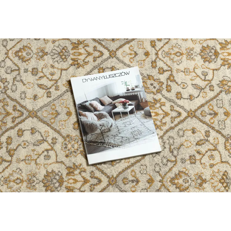 Covoare din lână SOHO în nuanțe de bej cu design geometric