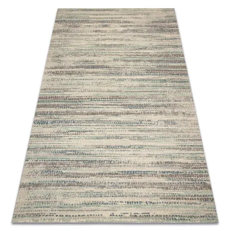 Covor din lână ABBY 486.57.LA100 cu design vintage, bej și albastru