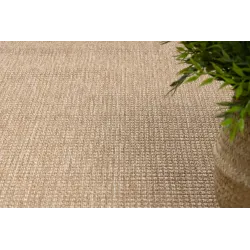 Covor TIMO 5979 din sisal bej închis, perfect pentru zona de relaxare