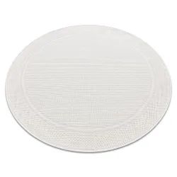Covor TIMO 5979 Cerc Sisal Exterior Alb