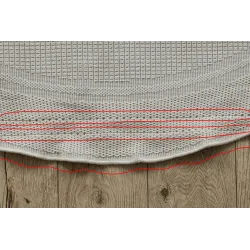 Covor din sisal TIMO 5979, rotund, pentru utilizare în grădină sau pe terasă