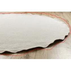 Covor din sisal TIMO 5979, rotund, perfect pentru zonele de relaxare în aer liber