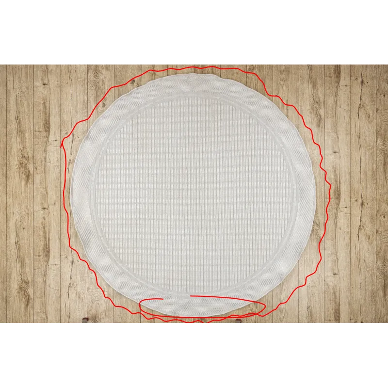 Covor rotund TIMO 5979 din sisal, ideal pentru interior și exterior