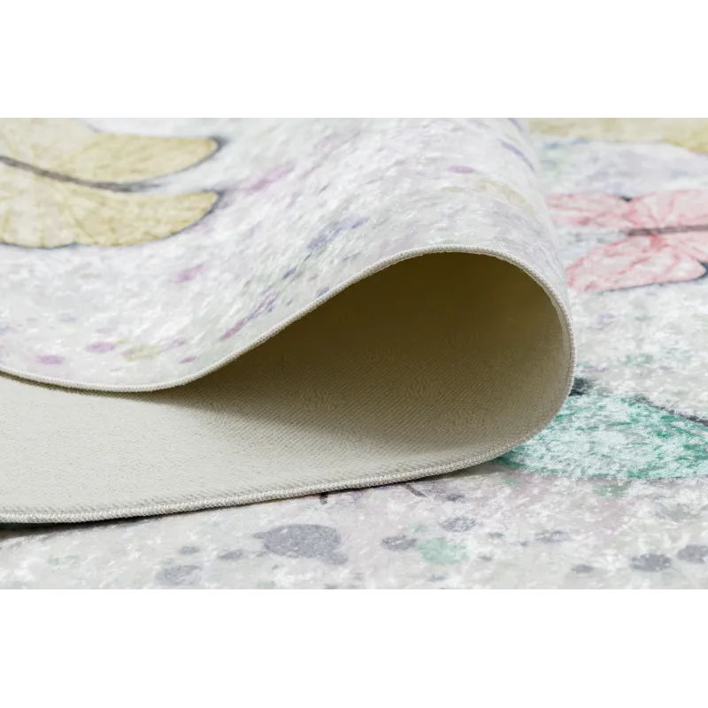 Covor BAMBINO 1610, material antiderapant cu fluturi
