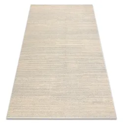 Covor din lână FLUX 461.93.AE120 în stil loft, crem și gri, ideal pentru decorul modern