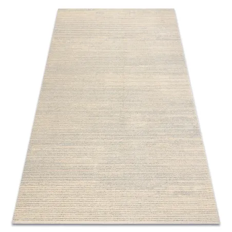 Covor din lână FLUX 461.93.AE120 în stil loft, crem și gri, ideal pentru decorul modern