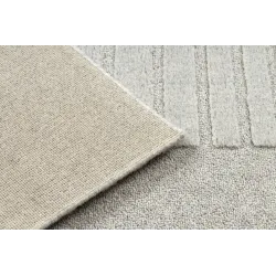 Covor moale din lână cu un model texturat, excelent pentru living