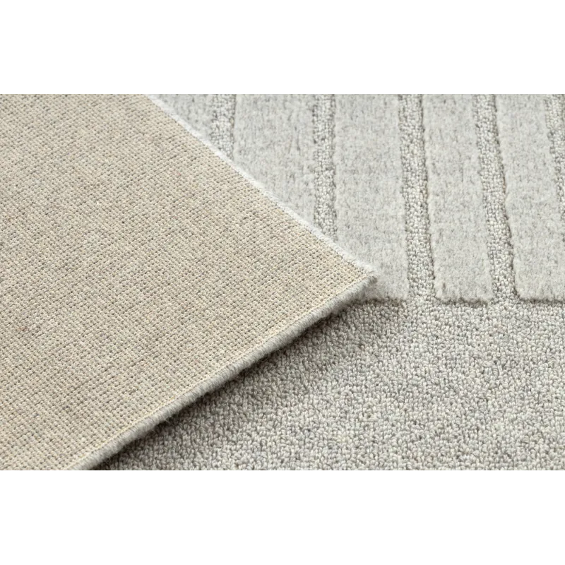 Covor moale din lână cu un model texturat, excelent pentru living