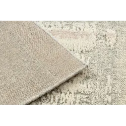 Covor FLUX cu model structural din lână în nuanțe de crem și roz
