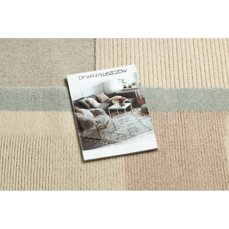 Covor FLUX 461.1.AE990 crem și bej cu stil loft și textură