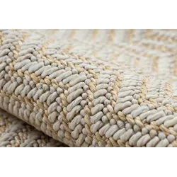 Covor elegant cu model în zigzag, perfect pentru interioare moderne
