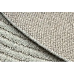 Covor oval FLUX din lână, structural, albastru-gri, perfect pentru living