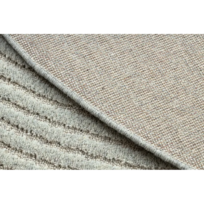 Covor oval FLUX din lână, structural, albastru-gri, perfect pentru living
