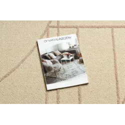 Covor FLUX în nuanțe de bej și roz, potrivit pentru interior modern