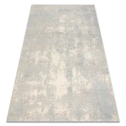 Covor FLUX 461.46.AE500 din lână, abstract, gri și albastru, stil loft