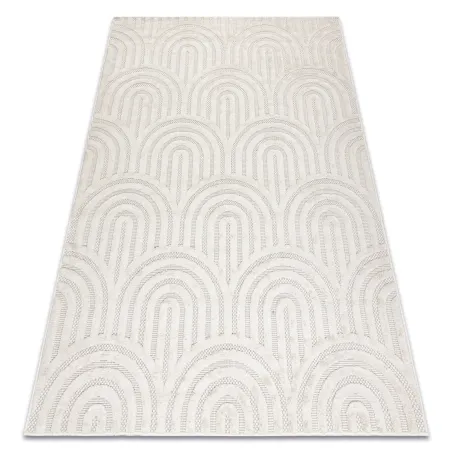 Covor geometric SANTO din sisal, produs de calitate a doua, material ecologic