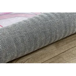Covor BAMBINO 48060 roz cu stele, potrivit pentru camera copiilor