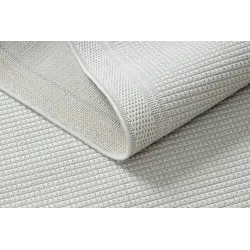 Covor TIMO 5979 alb, perfect pentru grădină sau terasă