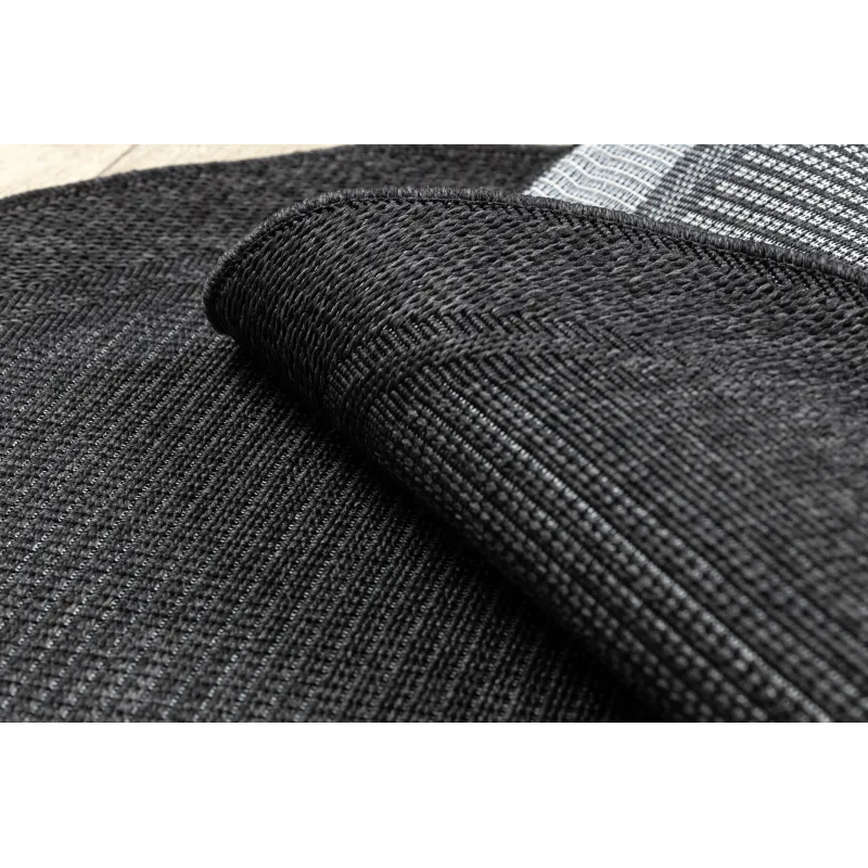Covor din sisal negru pentru grădină, ideal pentru familii și copii