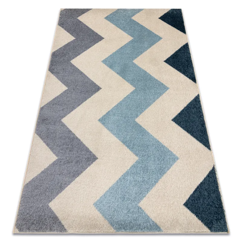 Covor galben zigzag, covor modern pentru living, produs de calitate a doua
