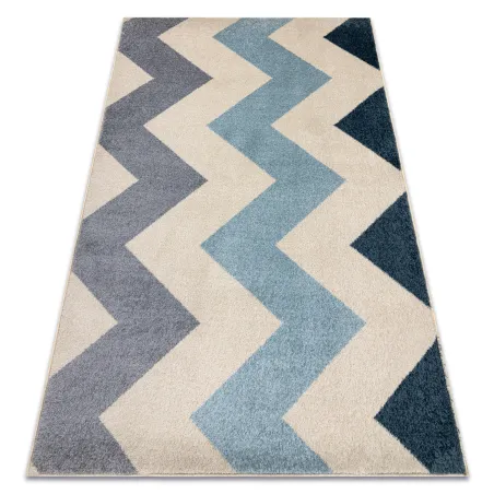 Covor galben zigzag, covor modern pentru living, produs de calitate a doua