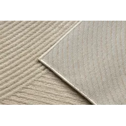 Covor BALANCE 0194 taupe, textura geometrică modernă pentru interiorul casei