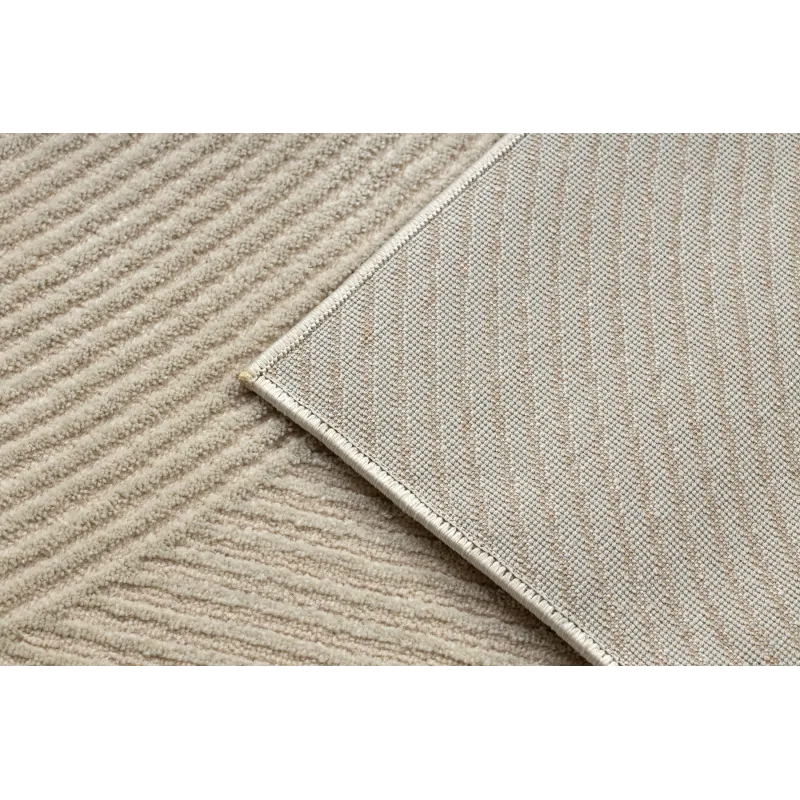 Covor BALANCE 0194 taupe, textura geometrică modernă pentru interiorul casei