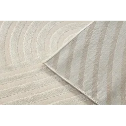 Covor BALANCE 1921 taupe cu textură geometrică, perfect pentru interioare moderne