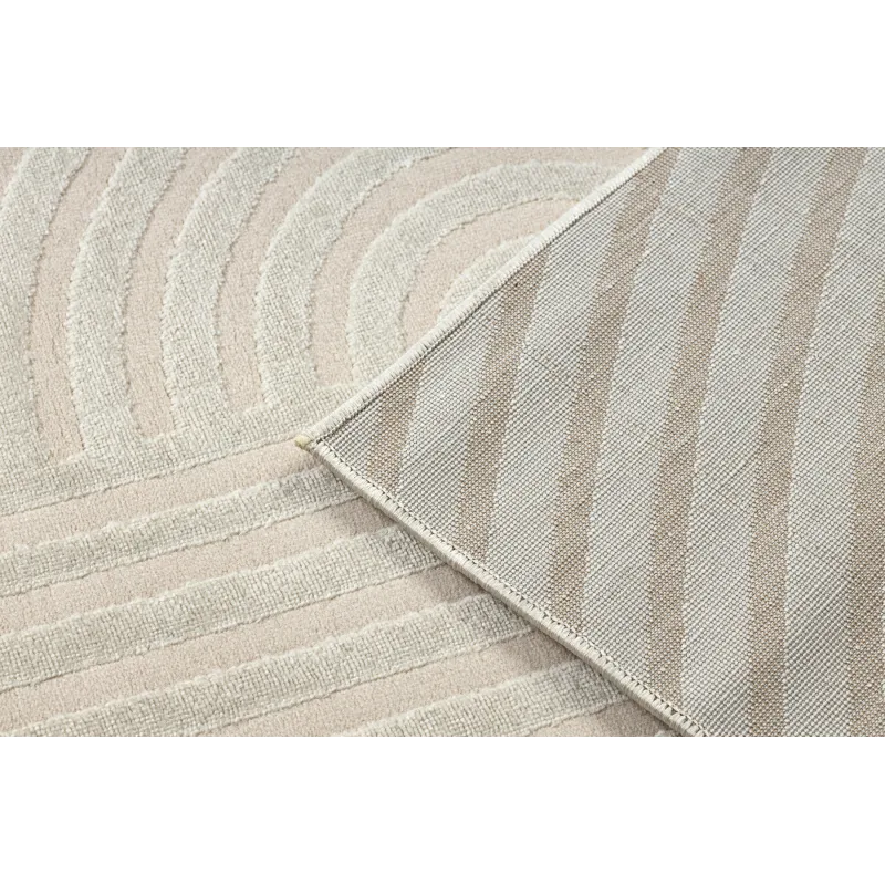 Covor BALANCE 1921 taupe cu textură geometrică, perfect pentru interioare moderne