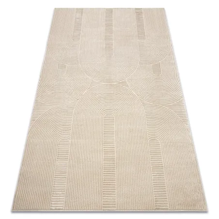 Covor geometric BALANCE 9086 taupe, modern și structural