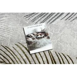 Covor modern ALLURE 8752 cu un design elegant de frunze de palmier