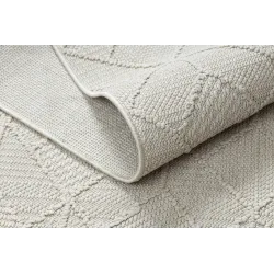 Covor crem pentru living, perfect pentru stilul BOHO modern