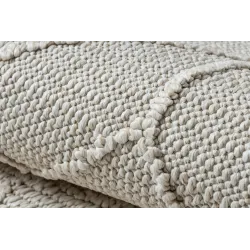 Covor BOHO crem, ideal pentru dormitor sau grădină