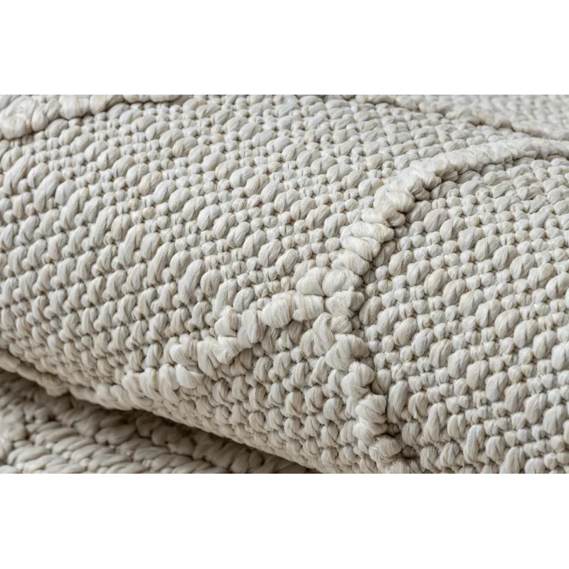 Covor BOHO crem, ideal pentru dormitor sau grădină
