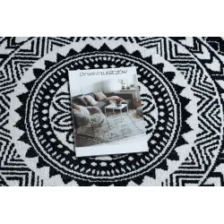 Covoare moderne FUN Napkin Cerc negru - un accent stilat pentru decor