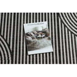 Covor modern ORGANIC 1835 crema și negru, accesoriu elegant pentru casă